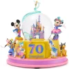 Disney Store Boule à neige musicale lumineuse Mickey Mouse et ses amis 70e anniversaire de Disneyland Resort