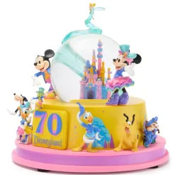 Disney Store Boule à neige musicale lumineuse Mickey Mouse et ses amis 70e anniversaire de Disneyland Resort