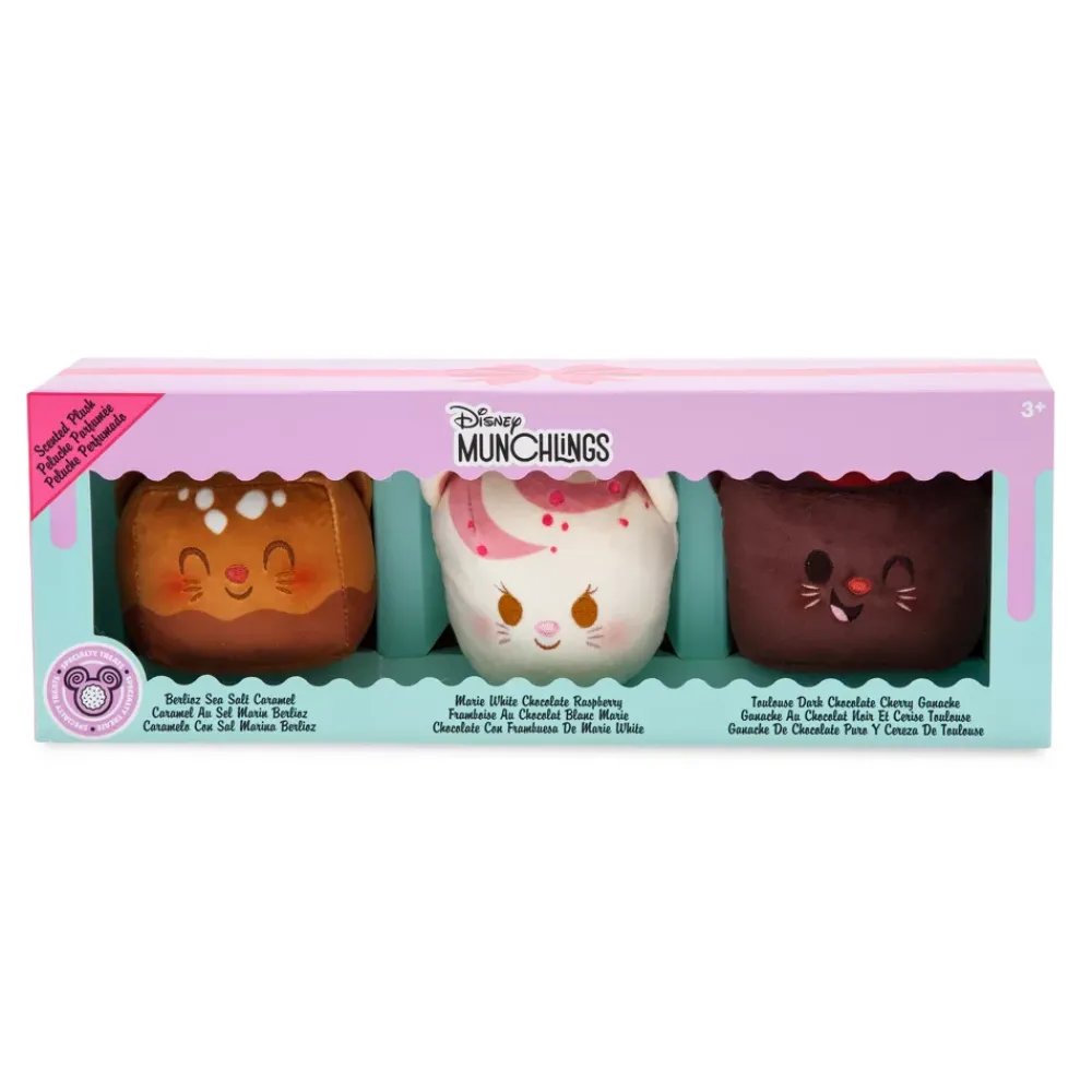 Disney Store Coffret de micro peluches parfumées Les Aristochats Disney Munchlings