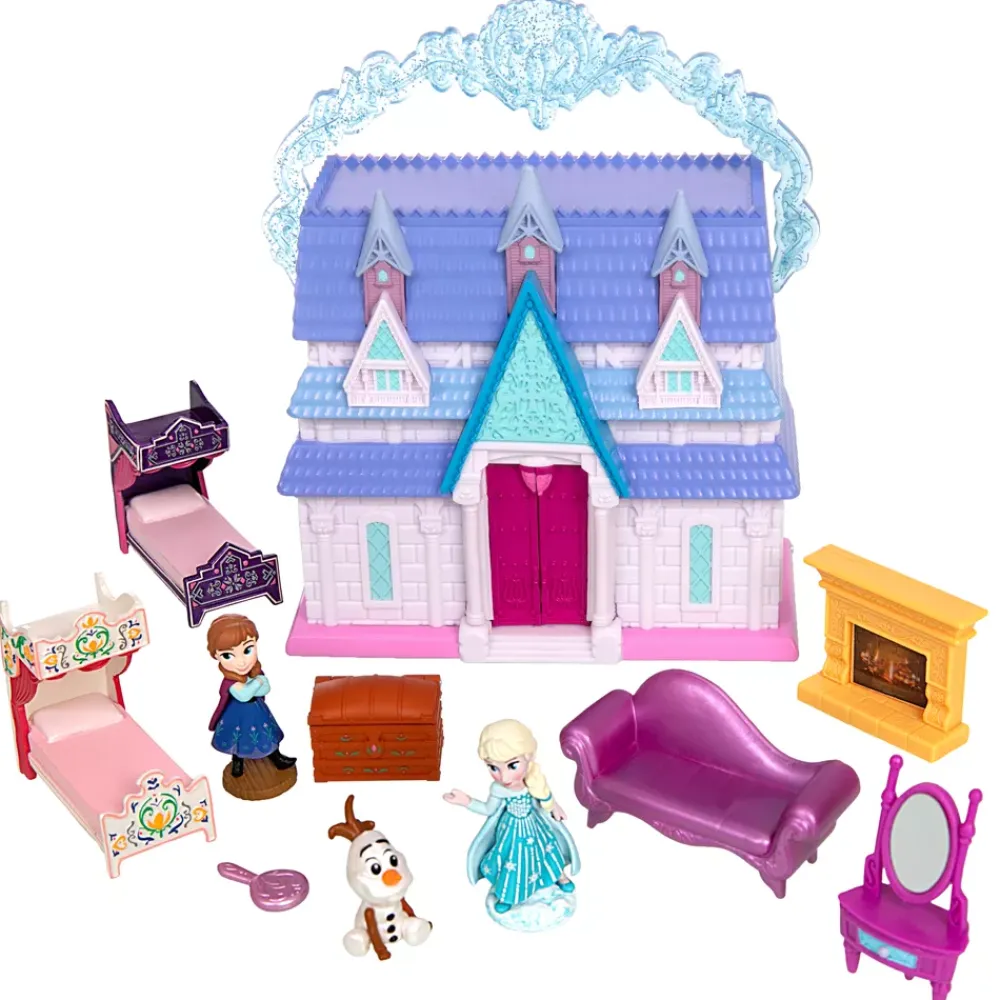Sale Disney Store Coffret de mini figurines Château d'Arendelle d'Anna et Elsa Once Upon a Story, La Reine des Neiges