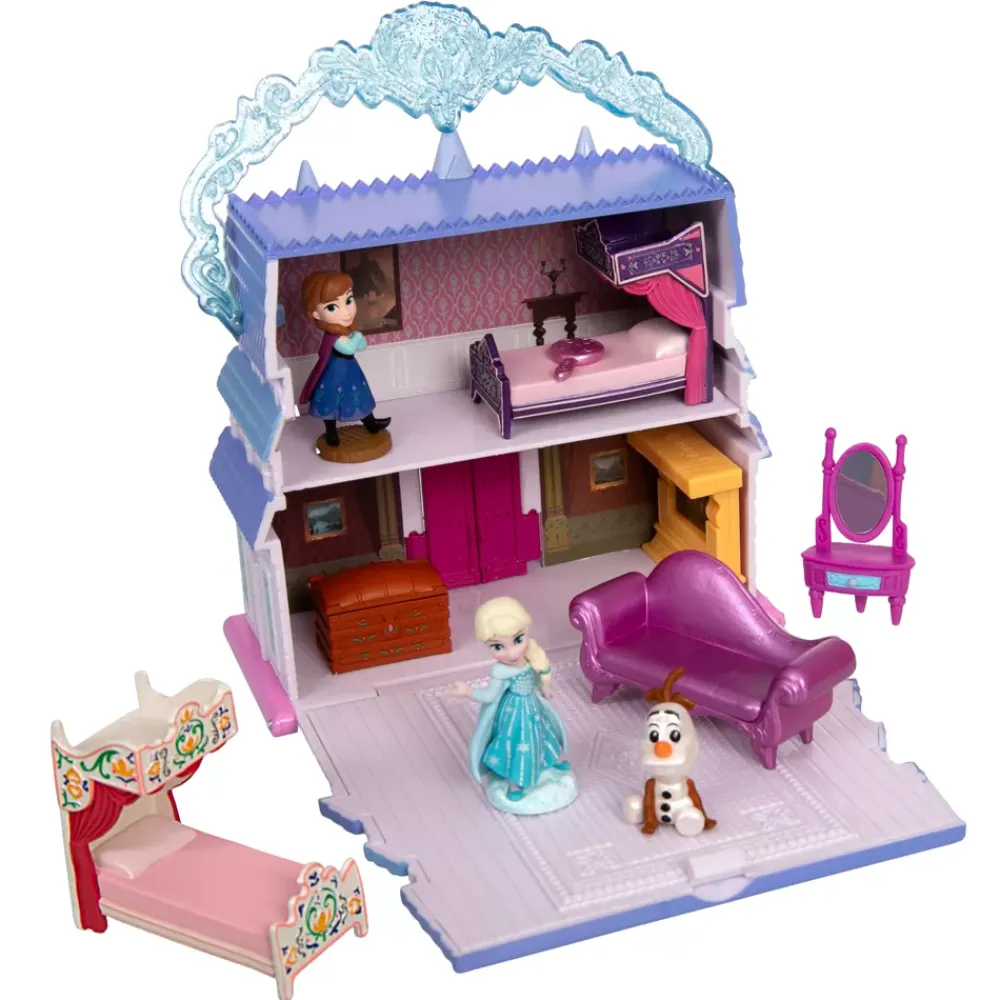 Sale Disney Store Coffret de mini figurines Château d'Arendelle d'Anna et Elsa Once Upon a Story, La Reine des Neiges
