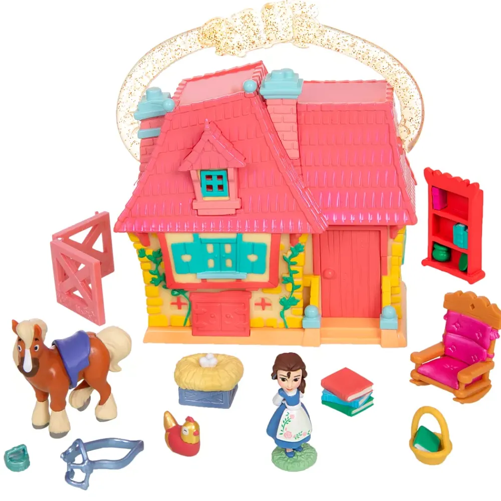 New Disney Store Coffret de mini figurines Maison de Belle Once Upon a Story, La Belle et la Bête