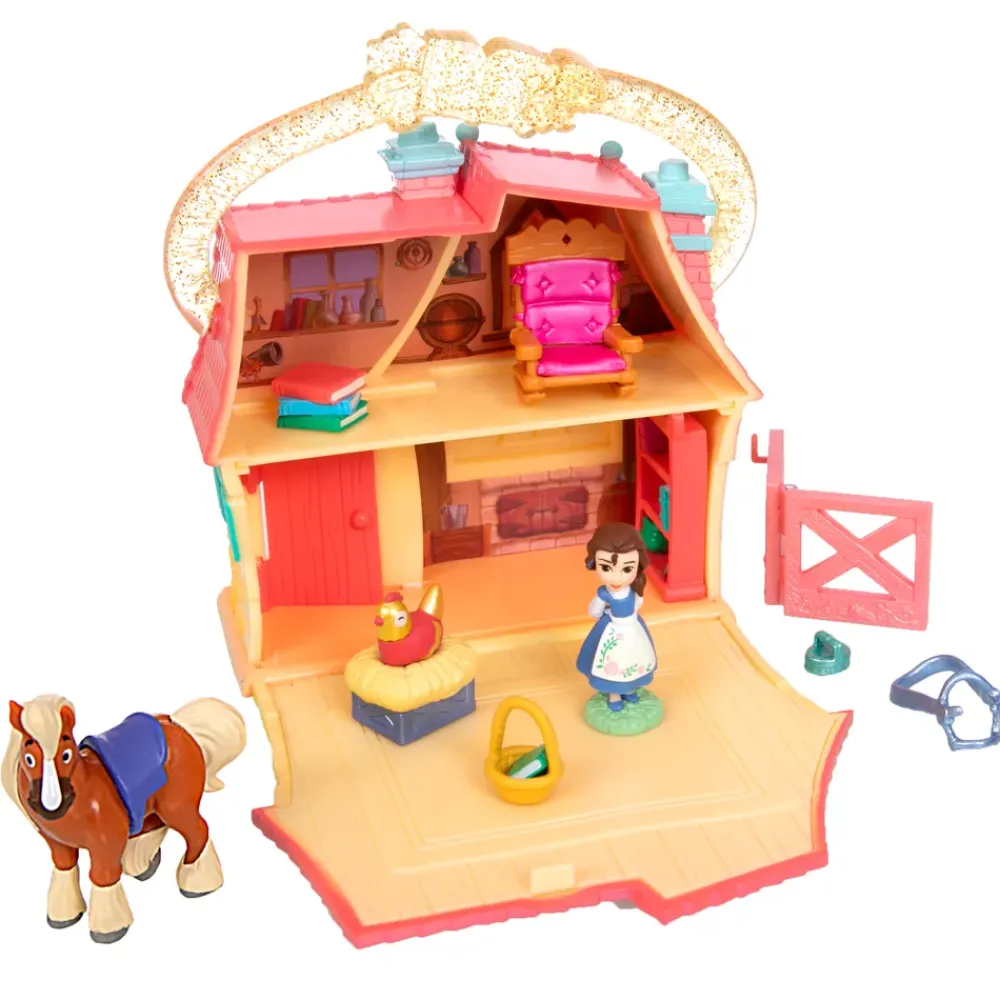 New Disney Store Coffret de mini figurines Maison de Belle Once Upon a Story, La Belle et la Bête