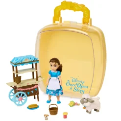 Hot Disney Store Coffret mini poupée Belle 12,5 cm Once Upon a Story, La Belle et la Bête