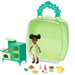 Best Disney Store Coffret mini poupée Tiana Once Upon a Story, La Princesse et la Grenouille