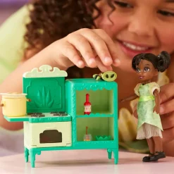 Best Disney Store Coffret mini poupée Tiana Once Upon a Story, La Princesse et la Grenouille