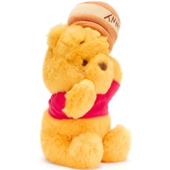 Best Disney Store Japon Peluche Winnie l'Ourson avec pot de miel sur la tête de taille moyenne, 30 cm