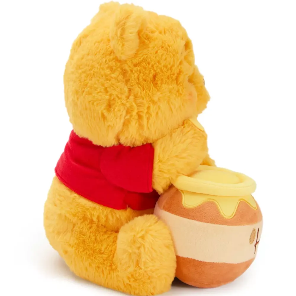 Disney Store Japon Peluche Winnie l'Ourson avec pot de miel de taille moyenne, 32 cm
