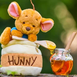 New Disney Store Japon Peluche Petit Gourou dans un pot de miel de taille moyenne, Winnie l'Ourson, 19 cm