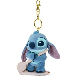 Best Disney Store Japon Porte-clés petite peluche Stitch sur un surf, Lilo & Stitch, 14 cm