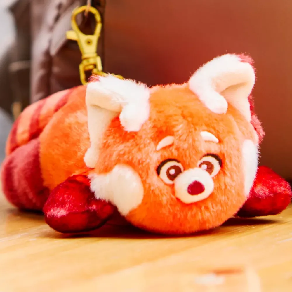 Best Disney Store Japon Porte-clés petite peluche Mei Lee en panda roux, Alerte Rouge, 9 cm environ