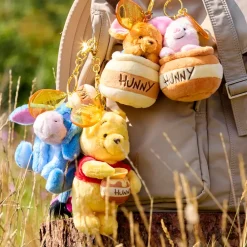 Discount Disney Store Japon Porte-clés petite peluche Porcinet dans un pot de miel, Winnie l'Ourson, 15 cm