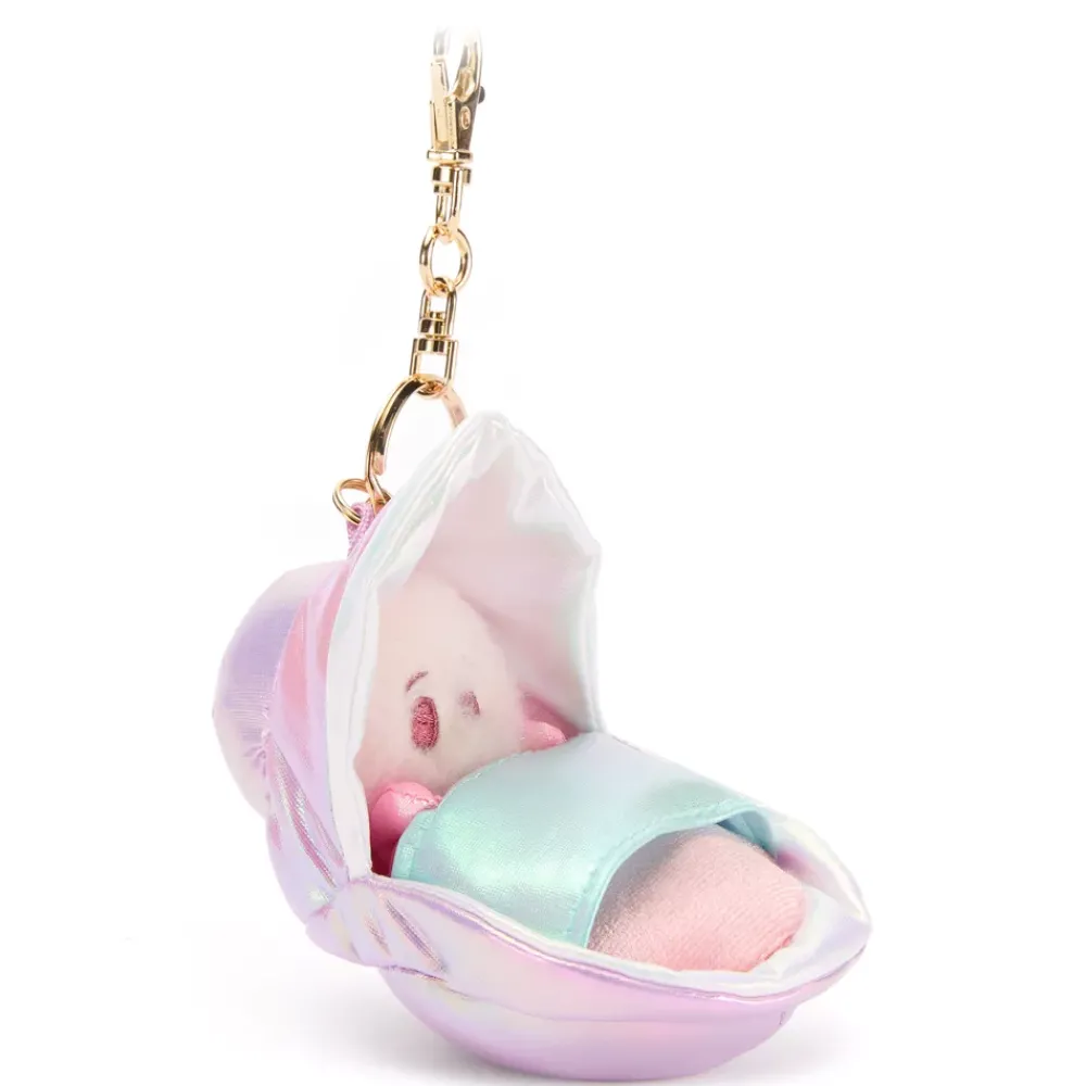 Disney Store Japon Porte-clés peluche Huître endormie Alice au Pays des Merveilles, 13,5 cm