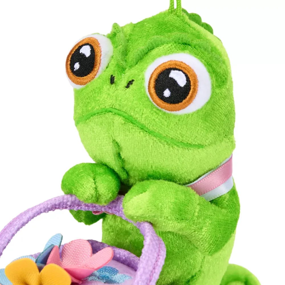 Disney Store Japon Porte-clés petite peluche Pascal avec bouquet, Raiponce – 15,5 cm