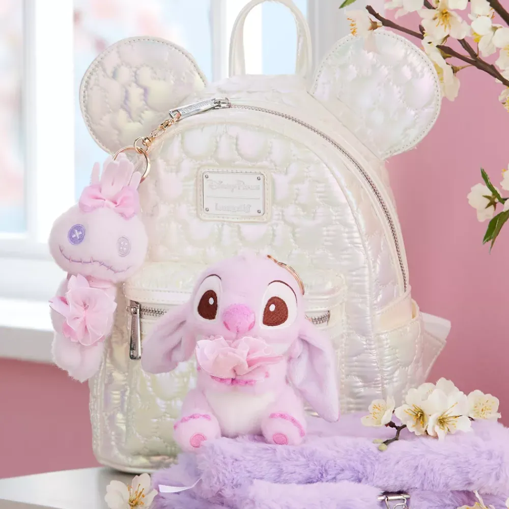 Disney Store Japon Porte-clés petite peluche Stitch Sakura, Lilo & Stitch, 14 cm
