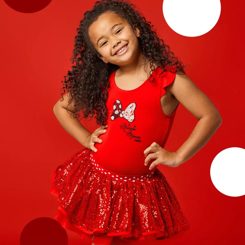 Online Disney Store Ensemble body et tutu Minnie Rouge pour enfants