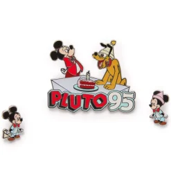 Hot Disney Store Ensemble de pin's 95e anniversaire de Pluto en édition limitée