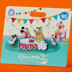 Hot Disney Store Ensemble de pin's 95e anniversaire de Pluto en édition limitée