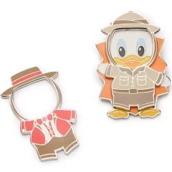Best Disney Store Ensemble de pin's magnétiques Donald Duck explorateur et joueur de clairon Disney Park Pal Outfits