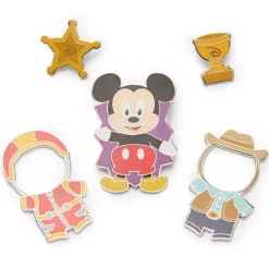 Discount Disney Store Ensemble de pin's magnétiques Mickey shérif et catcheur Disney Park Pal Outfits