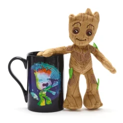 New Disney Store Ensemble Mug avec mini peluche Groot, Les Gardiens de la Galaxie