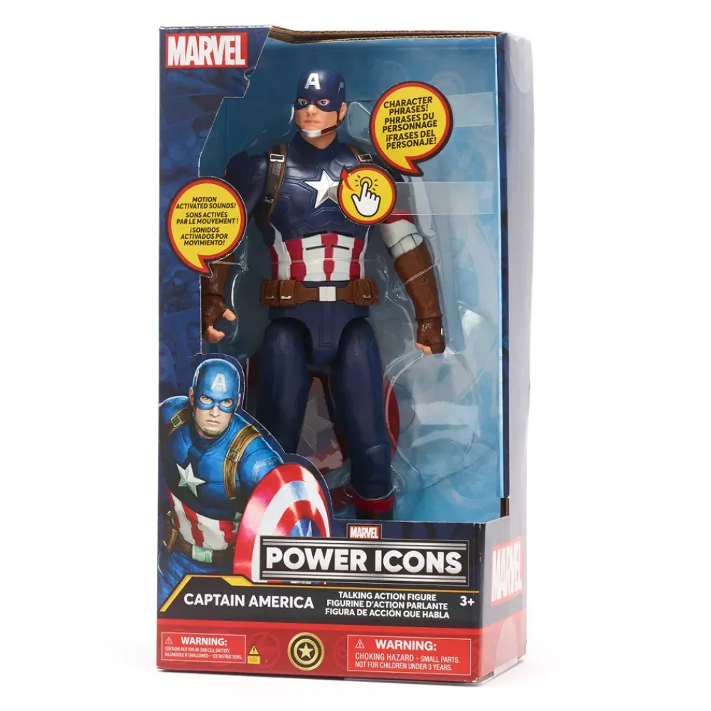 Disney Store Figurine Captain America articulée et parlante - 25 cm