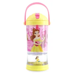 New Disney Store Gobelet avec paille Boule à neige Belle, La Belle et la Bête