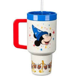 Disney Store Gobelet Mickey l'apprenti sorcier avec paille, Fantasia
