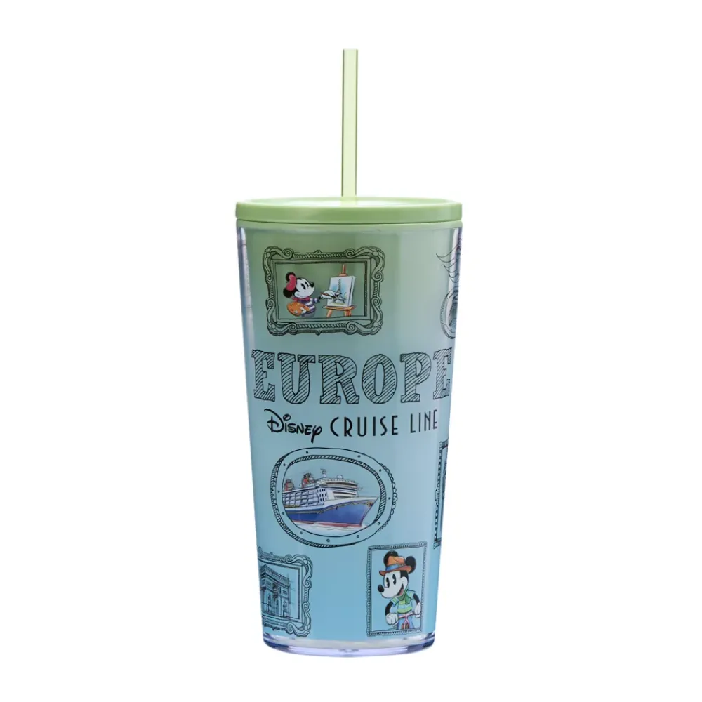 Best Disney Store Gobelet Mickey Mouse et ses amis Disney Cruise Line Europe avec paille