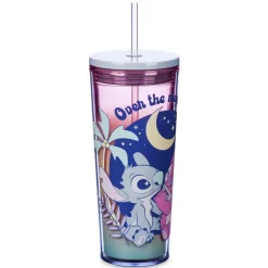 Discount Disney Store Gobelet Stitch et Angel avec paille, Lilo & Stitch