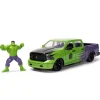 Hot Disney Store Jada Toys Figurine Hulk avec modèle réduit de la Dodge Ram 1500 de 2014, échelle 1/24
