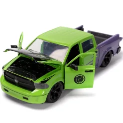 Hot Disney Store Jada Toys Figurine Hulk avec modèle réduit de la Dodge Ram 1500 de 2014, échelle 1/24