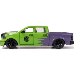 Hot Disney Store Jada Toys Figurine Hulk avec modèle réduit de la Dodge Ram 1500 de 2014, échelle 1/24
