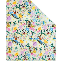 Hot Disney Store Jeté Mickey et ses amis en polaire à fleurs