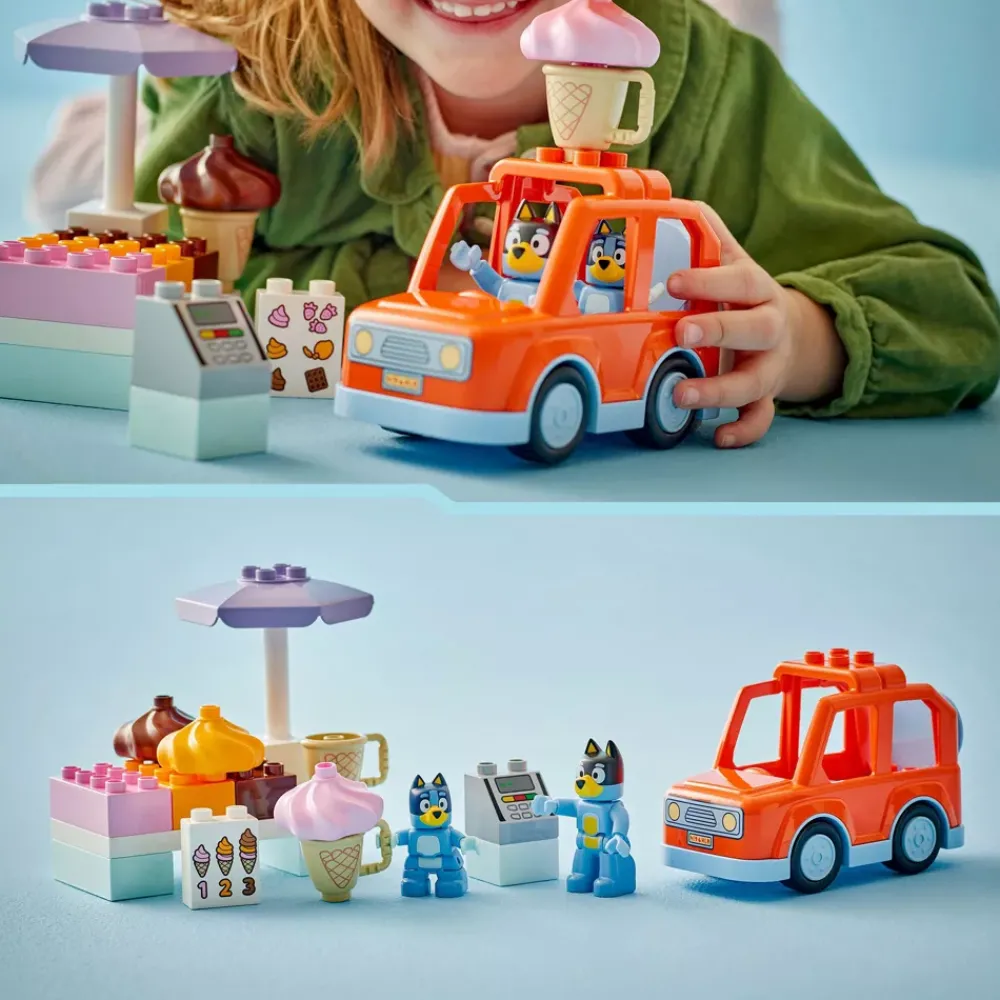 Outlet Disney Store LEGO DUPLO Visite chez le marchand de glace avec Bluey 10458