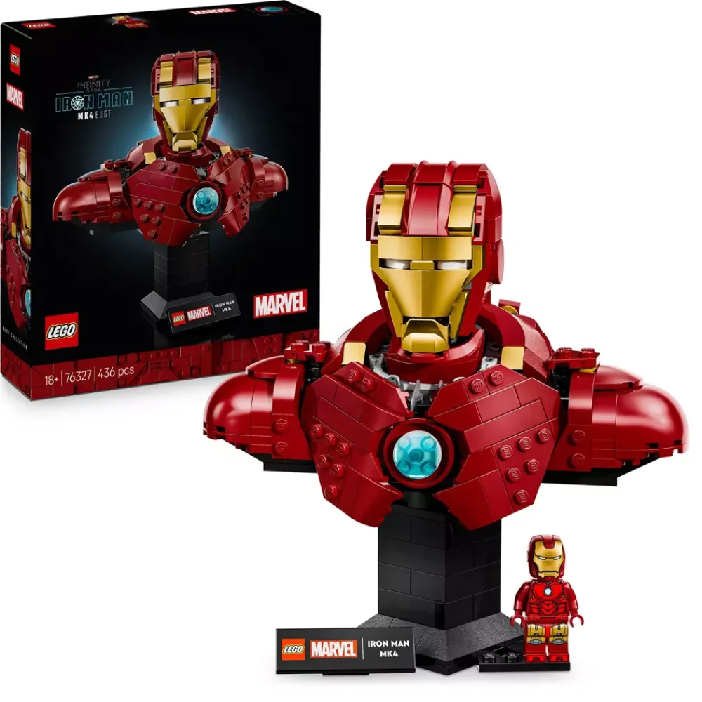 Sale Disney Store LEGO Marvel Buste d’Iron Man MK4 76327