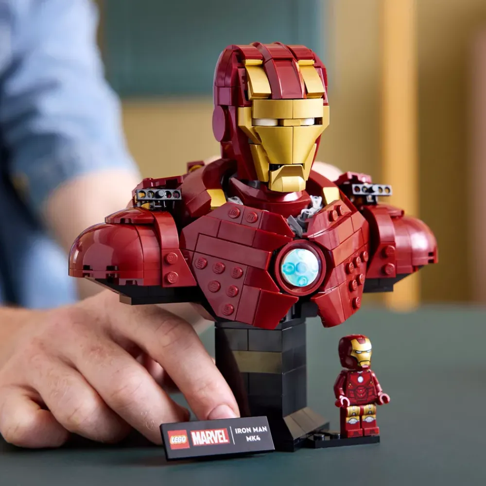 Sale Disney Store LEGO Marvel Buste d’Iron Man MK4 76327