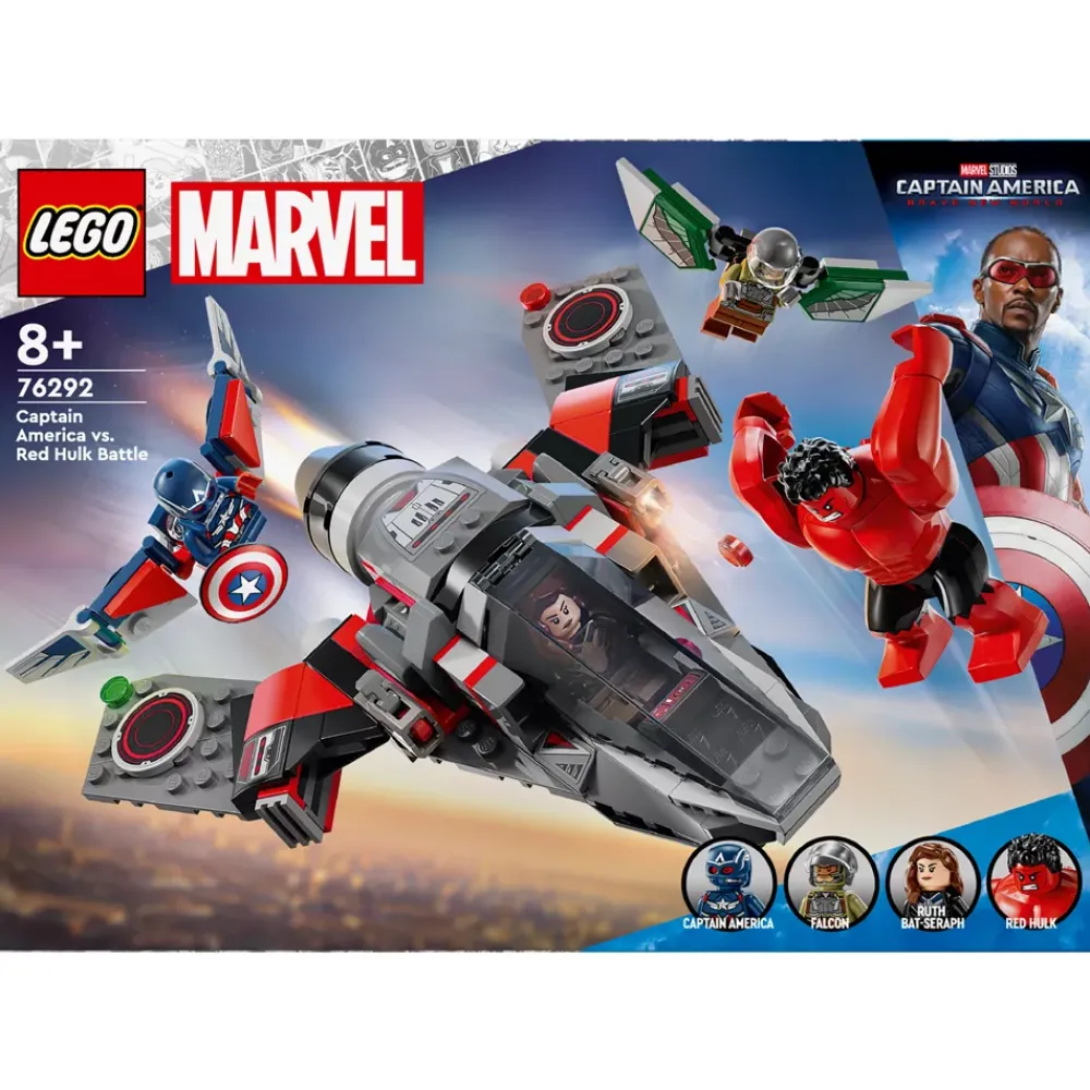 New Disney Store LEGO Marvel Captain America vs Hulk rouge 76292