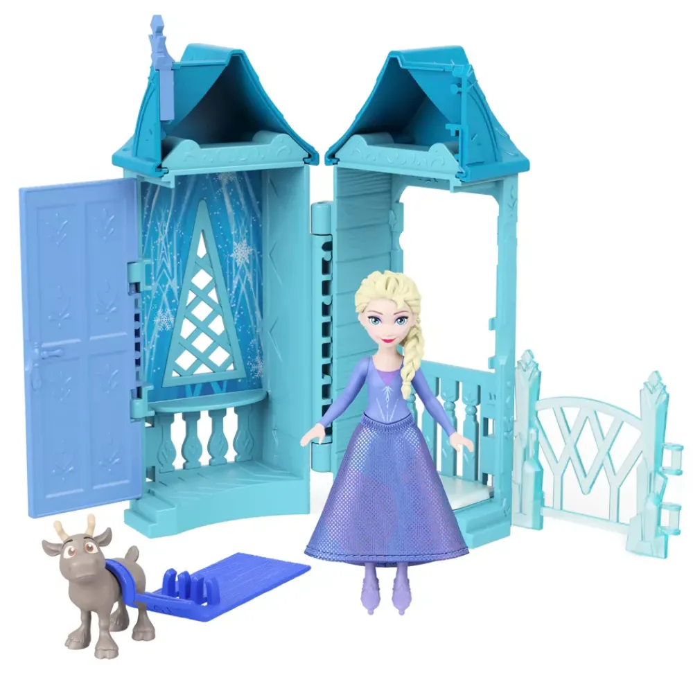 Hot Disney Store Mattel Coffret Village d'Arendelle La Reine des Neiges Histoires à empiler