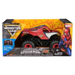 Hot Disney Store Monster Jam Monster Truck télécommandé Marvel The Amazing Spider-Man, échelle 1:24, jouets pour garçons et filles âgés de 4 ans et plus