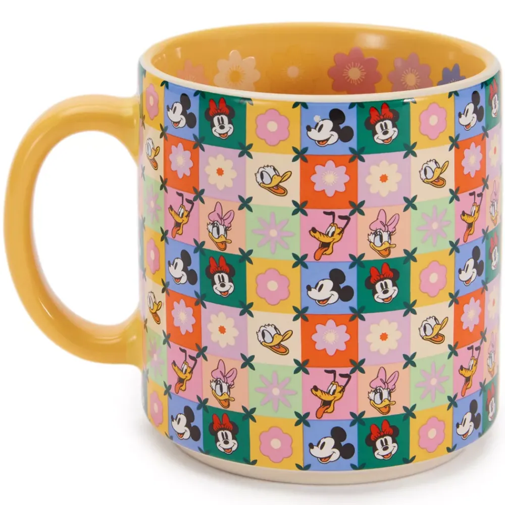 Outlet Disney Store Mug Mickey et ses amis avec patchwork floral