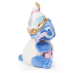 New Disney Store Peluche Stitch avec pochette spéciale fêtes de taille moyenne, Lilo & Stitch