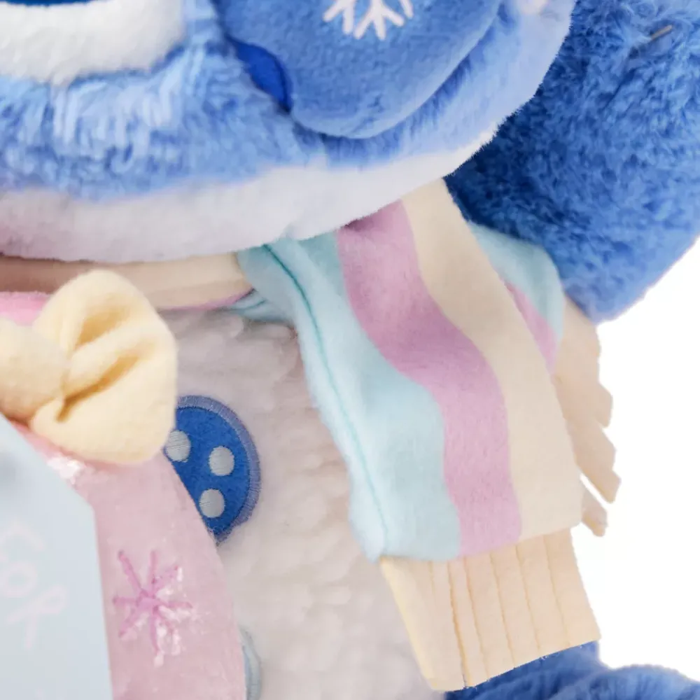 New Disney Store Peluche Stitch avec pochette spéciale fêtes de taille moyenne, Lilo & Stitch