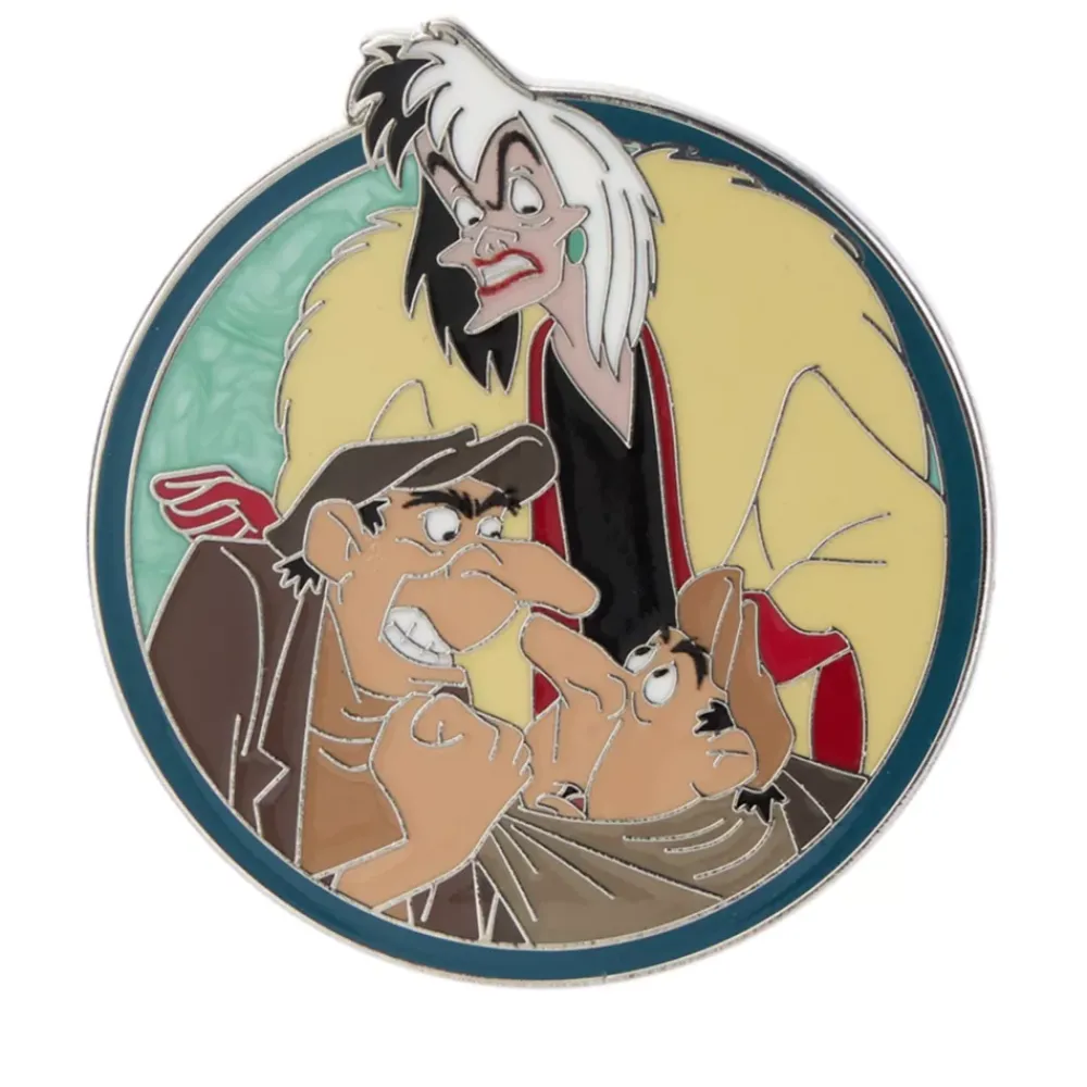New Disney Store Pin's Cruella d'Enfer et hommes de main, 101 Dalmatiens