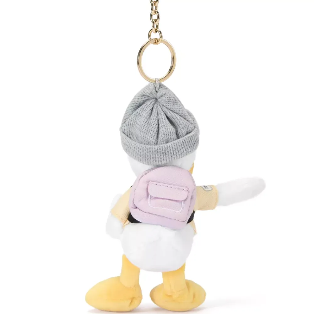 Disney Store Porte-clés petite peluche Donald Duck au camping – 20 cm