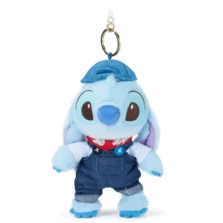 Best Disney Store Porte-clés petite peluche Stitch en denim, Lilo & Stitch, 18 cm