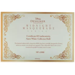 Best Disney Store Poupée Blanche Neige Fashionably Late Midnight Masquerade Series Disney Designer Collection en édition limitée, Blanche Neige et les Sept Nains