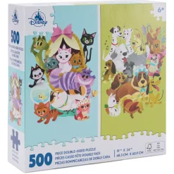 Outlet Disney Store Puzzle 500 pièces double face Chats et chiens Disney