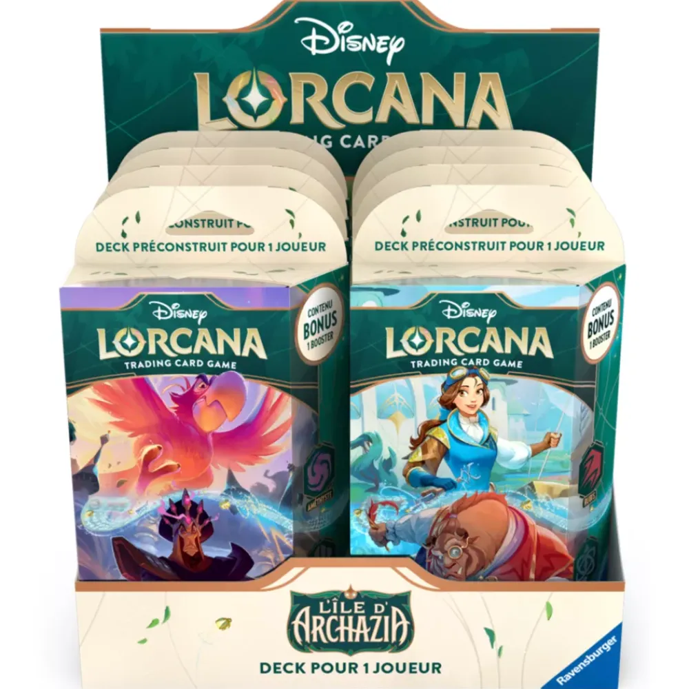 Hot Disney Store Ravensburger Deck de démarrage B, Rubis et Saphir, série nº 7, jeu de cartes à collectionner Disney Lorcana