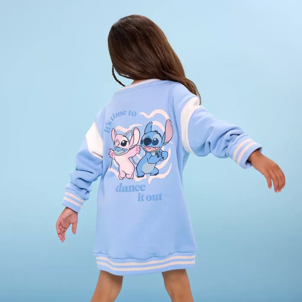 Hot Disney Store Robe sweatshirt Stitch et Angel pour enfants, Lilo & Stitch